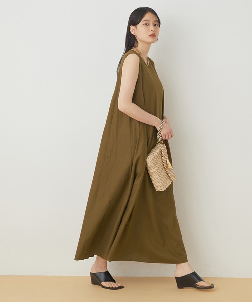 ワンピース アウトレット店舗 Web限定 レーヨンリネンaラインワンピース Zozotown Paypayモール店 通販 Paypayモール