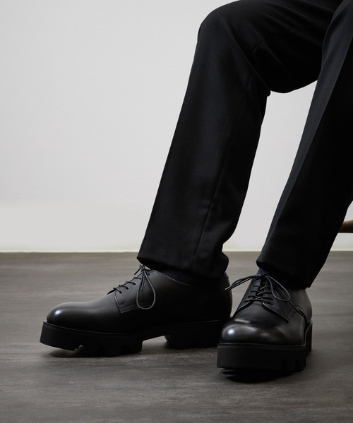 PADRONE ビジネスシューズ パドローネ / PLAIN TOE with Chunky