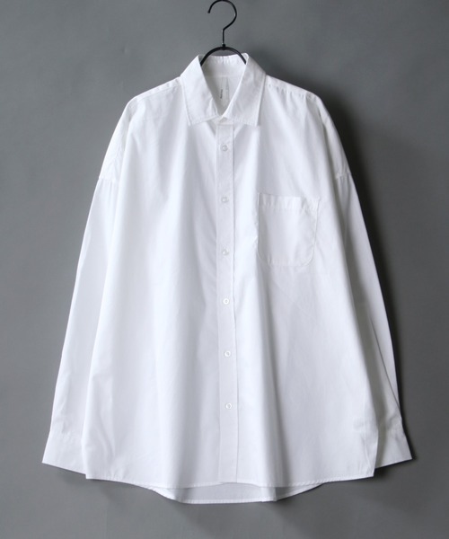 SITRY（シトリー） シャツ Oversize Drop shoulder broadcloth shirt