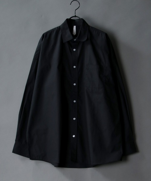 SITRY（シトリー） シャツ Oversize Drop shoulder broadcloth shirt