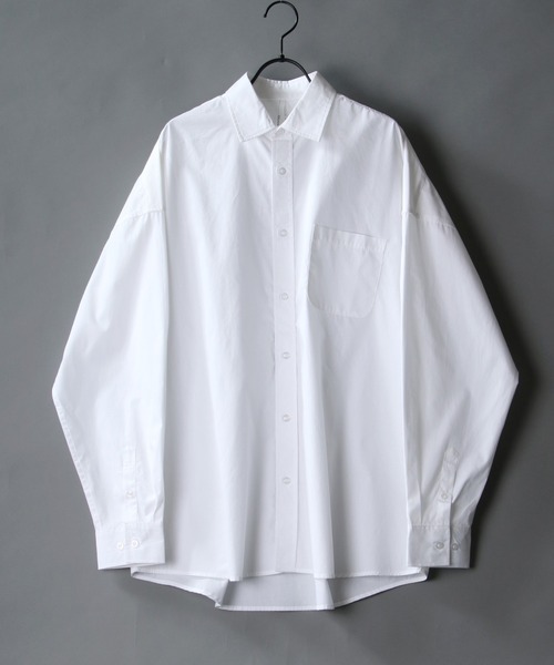SITRY（シトリー） シャツ Oversize Drop shoulder broadcloth shirt