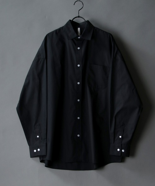 SITRY（シトリー） シャツ Oversize Drop shoulder broadcloth shirt