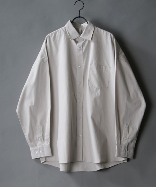SITRY（シトリー） シャツ Oversize Drop shoulder broadcloth shirt