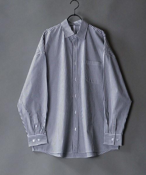 SITRY（シトリー） シャツ Oversize Drop shoulder broadcloth shirt