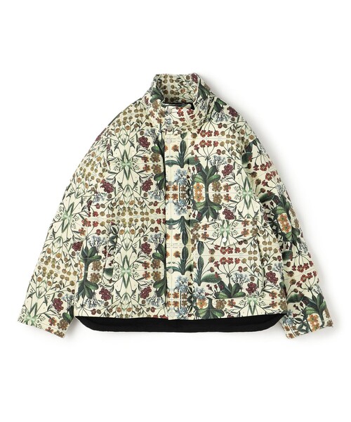 CABaN ユニセックス コットン プリントダウンブルゾン 花柄 コート