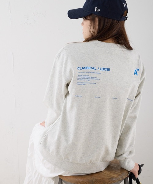新品♡PUAL CE CIN グレー スウェット今だけ更にお値下げ♡ pual ce cin スウェット 【ZOZOTOWN限定】バックプリント裏毛