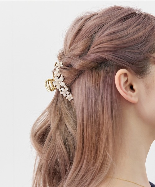 LOUISE DAMAS/HENRIETTE フラワー ヘアクリップ フラワーパールミニヘアクリップ - ヘアアクセサリーを激安で