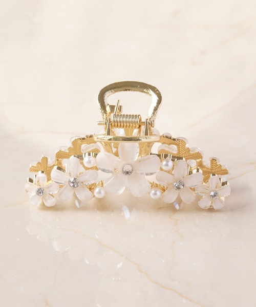 Phoebe ヘアクリップ ブルームフラワーバンスクリップ