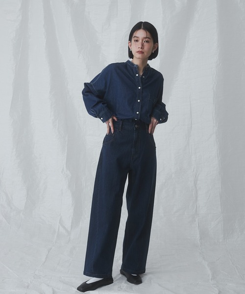 junhashimotoプルオーバーバンドカラーシャツ junhashimotoプルオーバーバンドカラーシャツ junhashimotoプル