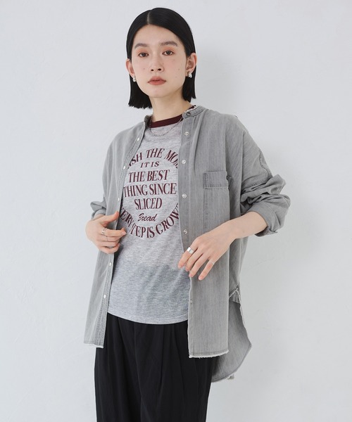 hunch（ハンチ） ブラウス シャツ 「WEB限定/別注」 バンドカラー