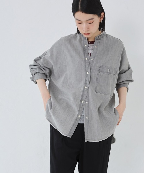 hunch（ハンチ） ブラウス シャツ 「WEB限定/別注」 バンドカラー