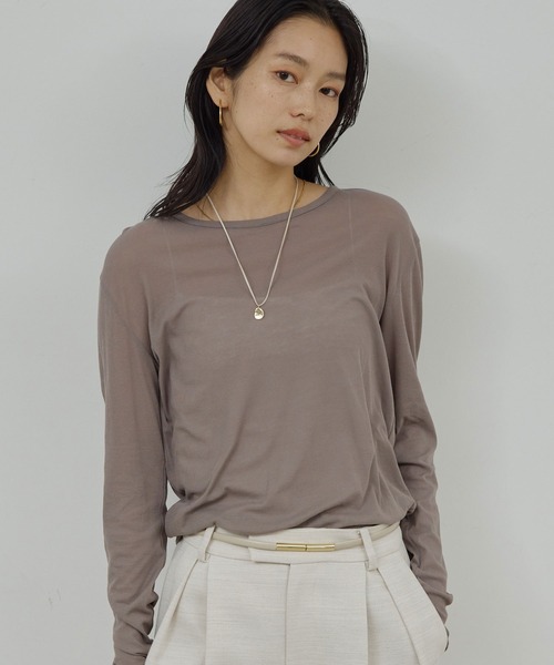 tシャツ 「累計販売1万枚以上！」「La nature linge」NEWロングスリーブTシャツ レディースの画像