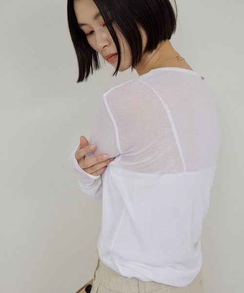 tシャツ 「累計販売1万枚以上！」「La nature linge」NEWロングスリーブTシャツ レディースの画像