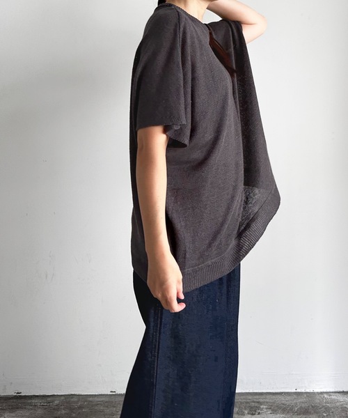 vent blanc ニット セーター ヴァンブランLINEN Vネックベスト