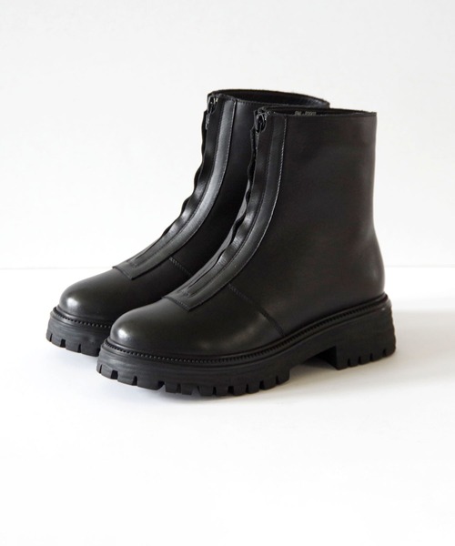 PUPE（プーペ） ブーツ / レザー センタージップブーツ EML-P2002
