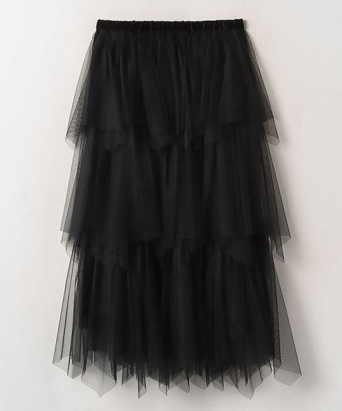 allureville（アルアバイル） スカート ソフトチュールティアード