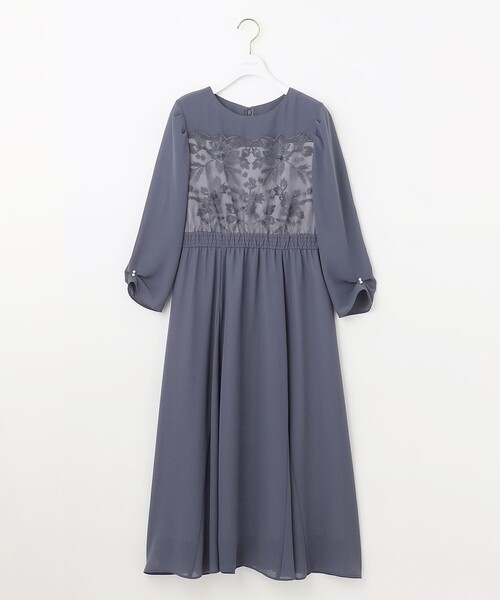 any SiS ドレス 「洗える」フラワー刺繍パーツ ワンピース : ZOZOTOWN  
