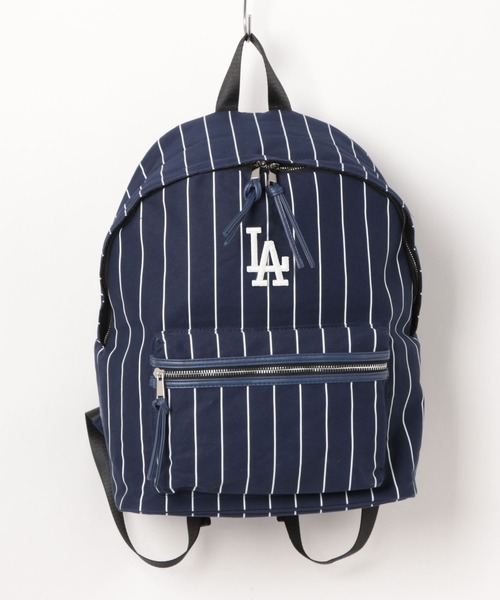 ブラックバックパック ストライプ MLB デイバック リュック MLBストライプデイパック レディース メンズ