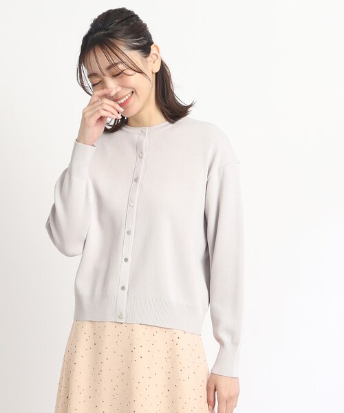 美品　Reflect カーディガン WEB先行カラーあり／手洗い可】六分袖カーディガン