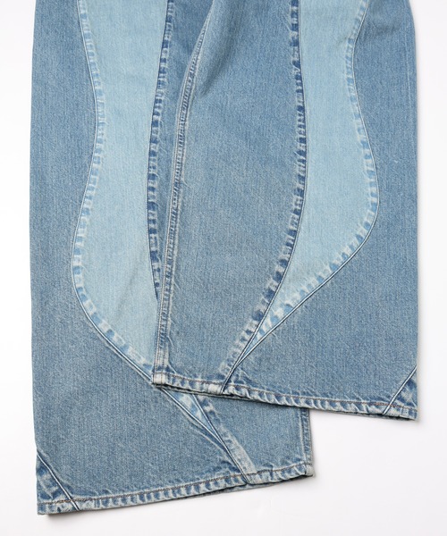 JIEDA（ジエダ） ワイドパンツ ジーンズ SWITCHING OVER DENIM メンズ