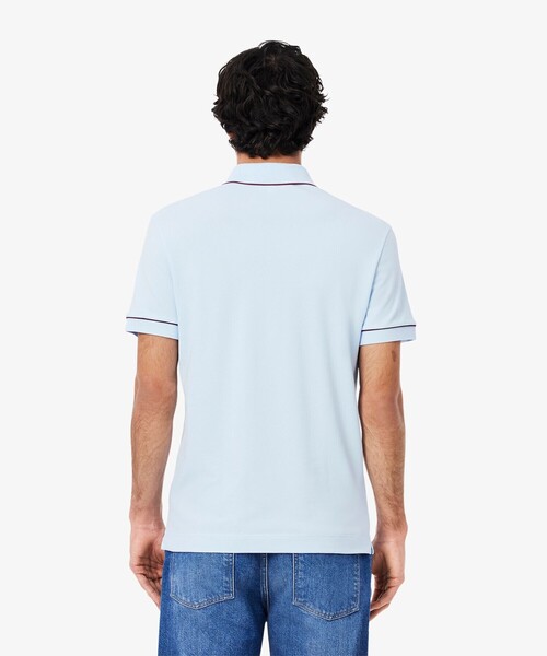 LACOSTE ポロシャツ オーガニックコットン ストレッチ鹿の子