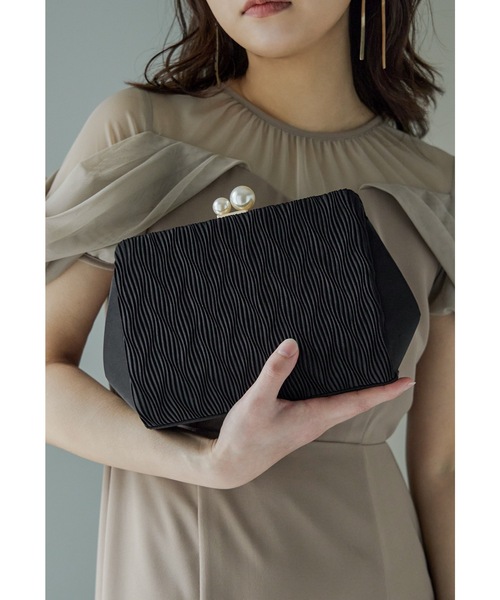 niana（ニアナ） クラッチバッグ パーティーバッグ プリーツクラッチ