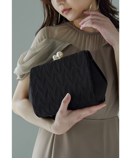 niana（ニアナ） クラッチバッグ パーティーバッグ プリーツクラッチ