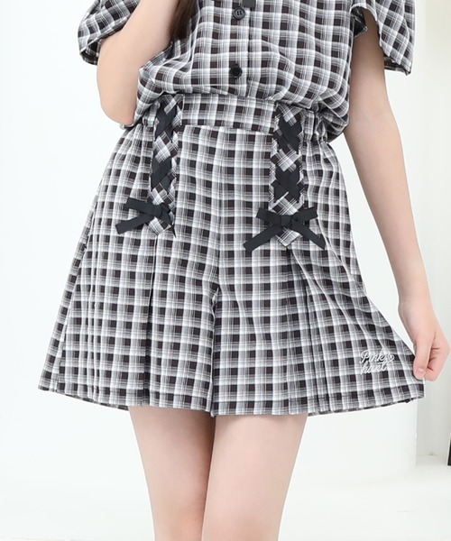 PINKHUNT パンツ ピンクハント レースアップ キュロット