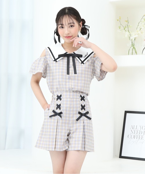 PINKHUNT パンツ ピンクハント レースアップ キュロット
