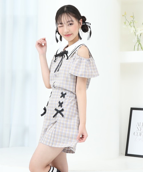 PINKHUNT パンツ ピンクハント レースアップ キュロット