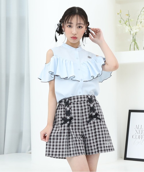 PINKHUNT パンツ ピンクハント レースアップ キュロット