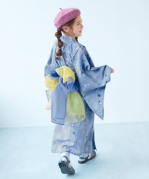 浴衣　2枚 最大23%OFF】ワンピースにもなる セパレート浴衣 帯2本セット | 子供服