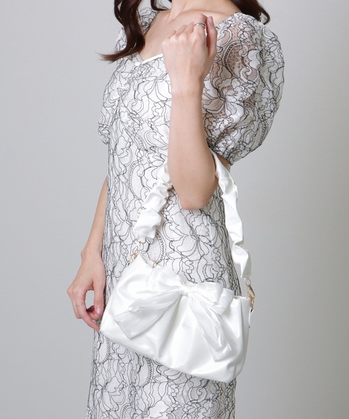 Lace Ladies ショルダーバッグ バッグ チェーン付き 2WAY ビッグ