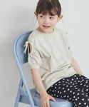 tシャツ 肩開きデザイン リボンTシャツ キッ...の詳細画像2