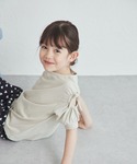 tシャツ 肩開きデザイン リボンTシャツ キッ...の詳細画像4