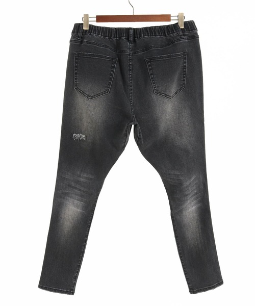CAMBIO ジーンズ mp12547-Distressed Denim Jodhpurs Pants