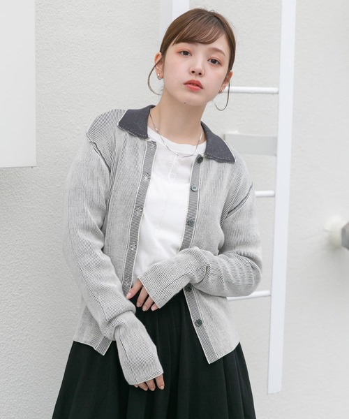 【HR】ビボベアフット ジオレーサーニット レディース 40 COO+i ニット セーター バイカラーニット レディース : ZOZOTOWN