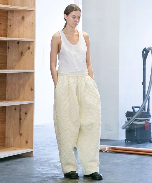 セール】high waist wrap belt tuck pants / ハイウエストラップ
