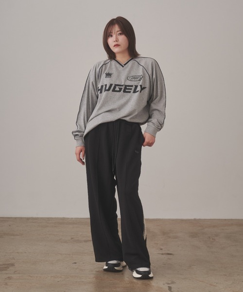 tシャツ HUGELY - ゲームロングTシャツ（ユニセックス着用） レディース メンズ tシャツ HUGELY - ゲームロングTシャツ（ユニセックス着用