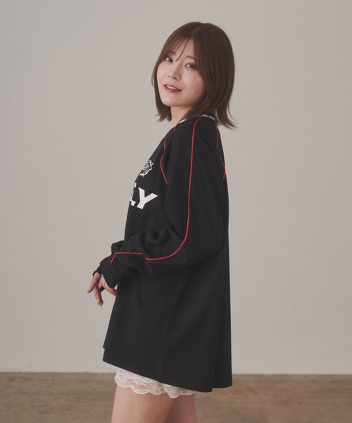 tシャツ HUGELY - ゲームロングTシャツ（ユニセックス着用） レディース メンズ tシャツ HUGELY - ゲームロングTシャツ（ユニセックス着用