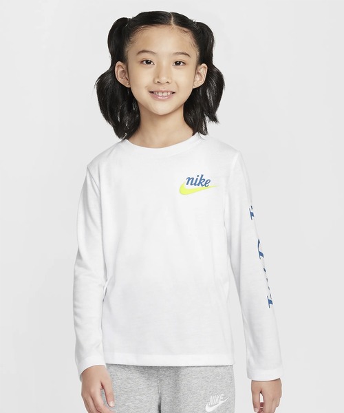 【 】スリーブ ロゴ クルーネック 長袖 Tシャツ♪ NIKE tシャツ NIKE/ナイキ キッズ 長袖 Tシャツ ロンT クルー