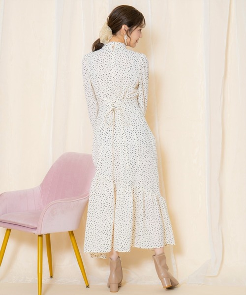 WILLSELECTION（ウィルセレクション） ワンピース ドット柄ギャザー