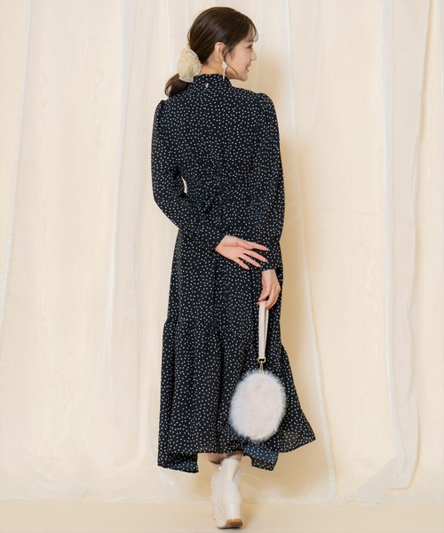 WILLSELECTION（ウィルセレクション） ワンピース ドット柄ギャザー