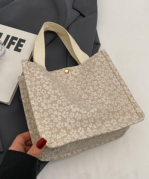 Mignonjour トートバッグ Mignonjour/フラワーミニトートバッグ M2579