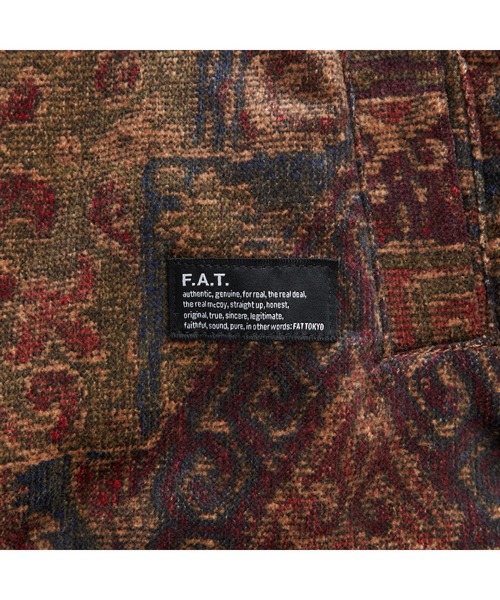 美品 FAT ペイズリー トラッカージャケット ブルー 総柄 ライトアウター FAT ブルゾン アウター F.A.T. BEESLEY（エフエイティー ビーズリー