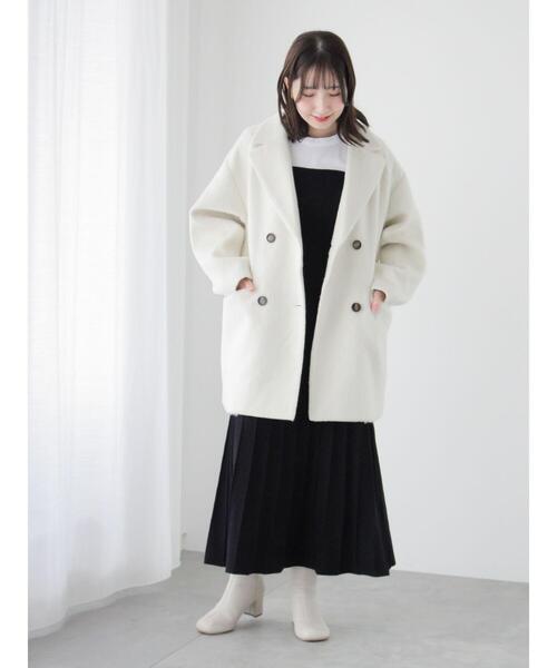 Te chichi TERRASSE ワンピース ドッキングフレアニットワンピース