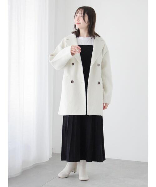 Te chichi TERRASSE ワンピース ドッキングフレアニットワンピース