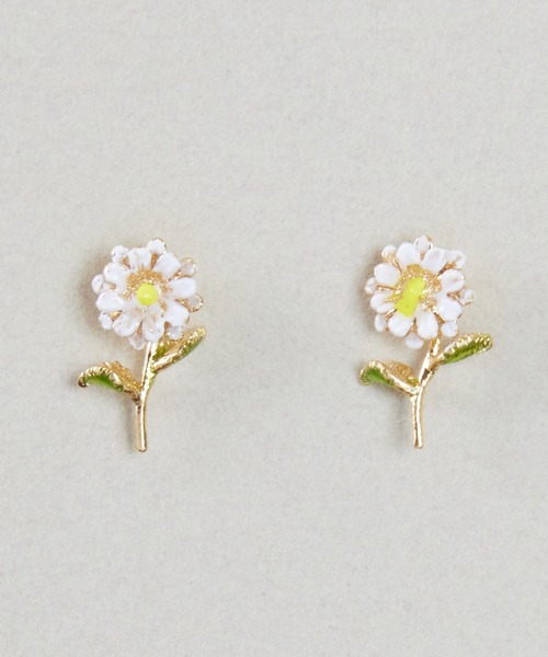 Zoule ピアス ゾーラ：FLOWER LETTER SERIES flower letter2 花