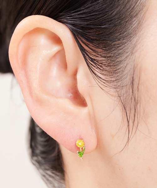 【 BTS V ソンミンス ネックレス 】　マルタ　ボンボヤージュ　ピアス　花 BTS V テテ テヒョン 着用モデル 92.5％純銀 sunflower Onyx