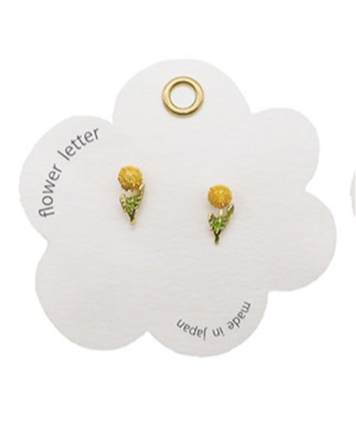 Zoule ピアス ゾーラ：FLOWER LETTER SERIES flower letter2 花